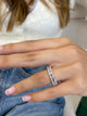 Diamond Eternity Ring 4.86 Carat White Gold 14K