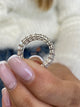 Diamond Eternity Ring 4.86 Carat White Gold 14K
