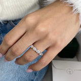 Diamond 5 stone ring 1.64 Carat White Gold 14K