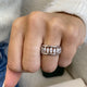 Diamond Band Ring 2.02 Carat White Gold 14K