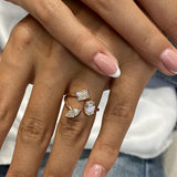 3-Stone Ring 1.7ct TCW, 14K Gold