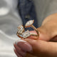 3-Stone Ring 1.7ct TCW, 14K Gold