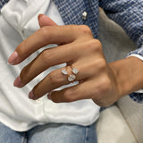 3-Stone Ring 1.7ct TCW, 14K Gold