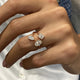 3-Stone Ring 1.7ct TCW, 14K Gold