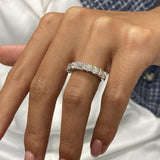 Diamond Half Eternity Band 2.06 Carat White Gold 14K