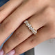 Diamond Band Ring 0.9 ct Yellow Gold