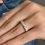 Diamond Stackable Ring 0.90 Carat Yellow Gold 14K