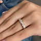 Diamond Stackable Ring 0.90 Carat Yellow Gold 14K