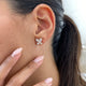 Diamond Stud Earrings 1.8 ct Rose Gold