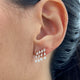 Diamond Chandelier Earrings 1.1 ct Rose Gold