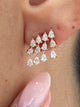 Diamond Chandelier Earrings 1.1 ct Rose Gold