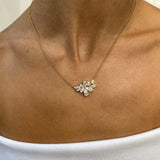 Diamond Pendant Necklace 2.4 ct Yellow Gold