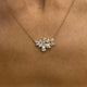 Diamond Pendant Necklace 2.4 ct Yellow Gold
