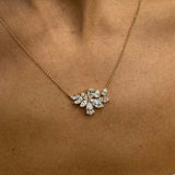 Diamond Pendant Necklace 2.4 ct Yellow Gold