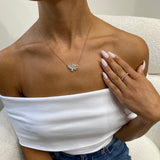 Diamond Pendant Necklace 2.4 ct Yellow Gold