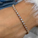 Diamond Tennis Bracelet 3 ct Rose Gold