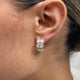 Diamond Hoop Earrings 3.8 ct Yellow Gold