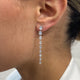 Diamond Drop Earrings 3.2 ct White Gold