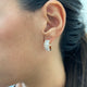 Diamond Hoop Earrings 3.6 ct Rose Gold