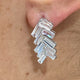Diamond Drop Earrings 3.3 ct White Gold