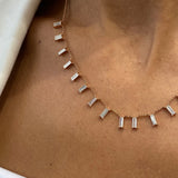 Diamond Chain Necklace 2.2 ct Rose Gold