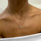 Diamond Pendant Necklace 1.1 ct Yellow Gold