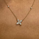 Diamond Pendant Necklace 1.1 ct Yellow Gold