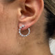 Diamond Hoop Earrings 1.7 ct White Gold