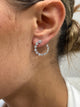 Diamond Hoop Earrings 1.7 ct White Gold