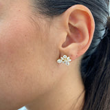 Diamond Stud Earrings 2.8 ct Yellow Gold