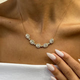 Diamond Pendant Necklace 4.8 ct White Gold