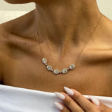 Diamond Pendant Necklace 4.8 ct White Gold