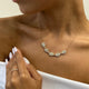 Diamond Pendant Necklace 4.8 ct White Gold
