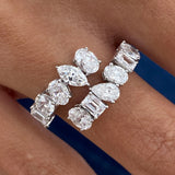 Diamond Open Ring 2.3 ct White Gold