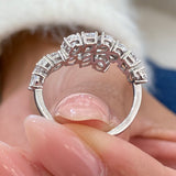 Diamond Wrap Ring 2.40 Carat White Gold 14K