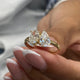 Diamond Two Stone Ring 1.47 Carat Rose Gold 14K