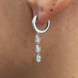 Diamond Drop Earrings 0.6 ct White Gold