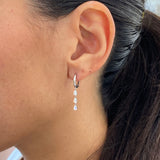 Diamond Drop Earrings 0.6 ct White Gold