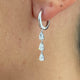 Diamond Drop Earrings 0.6 ct White Gold