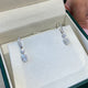 Diamond Dangle Earrings 1.90 ct TCW, White Gold