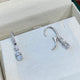 Diamond Dangle Earrings 1.90 ct TCW, White Gold