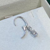 Diamond Dangle Earrings 1.90 ct TCW, White Gold