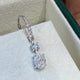 Diamond Dangle Earrings 1.90 ct TCW, White Gold