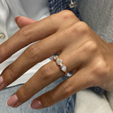 3-Stone Ring 1.1ct TCW, 14K Gold