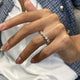 Diamond Half Eternity Band 1.28 Carat White Gold 14K