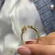 3-Stone Ring 1.3ct TCW, 14K Gold