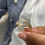 3-Stone Ring 1.3ct TCW, 14K Gold