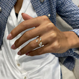 3-Stone Ring 1.3ct TCW, 14K Gold
