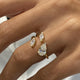 3-Stone Ring 1.3ct TCW, 14K Gold