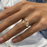 3-Stone Ring 1.3ct TCW, 14K Gold